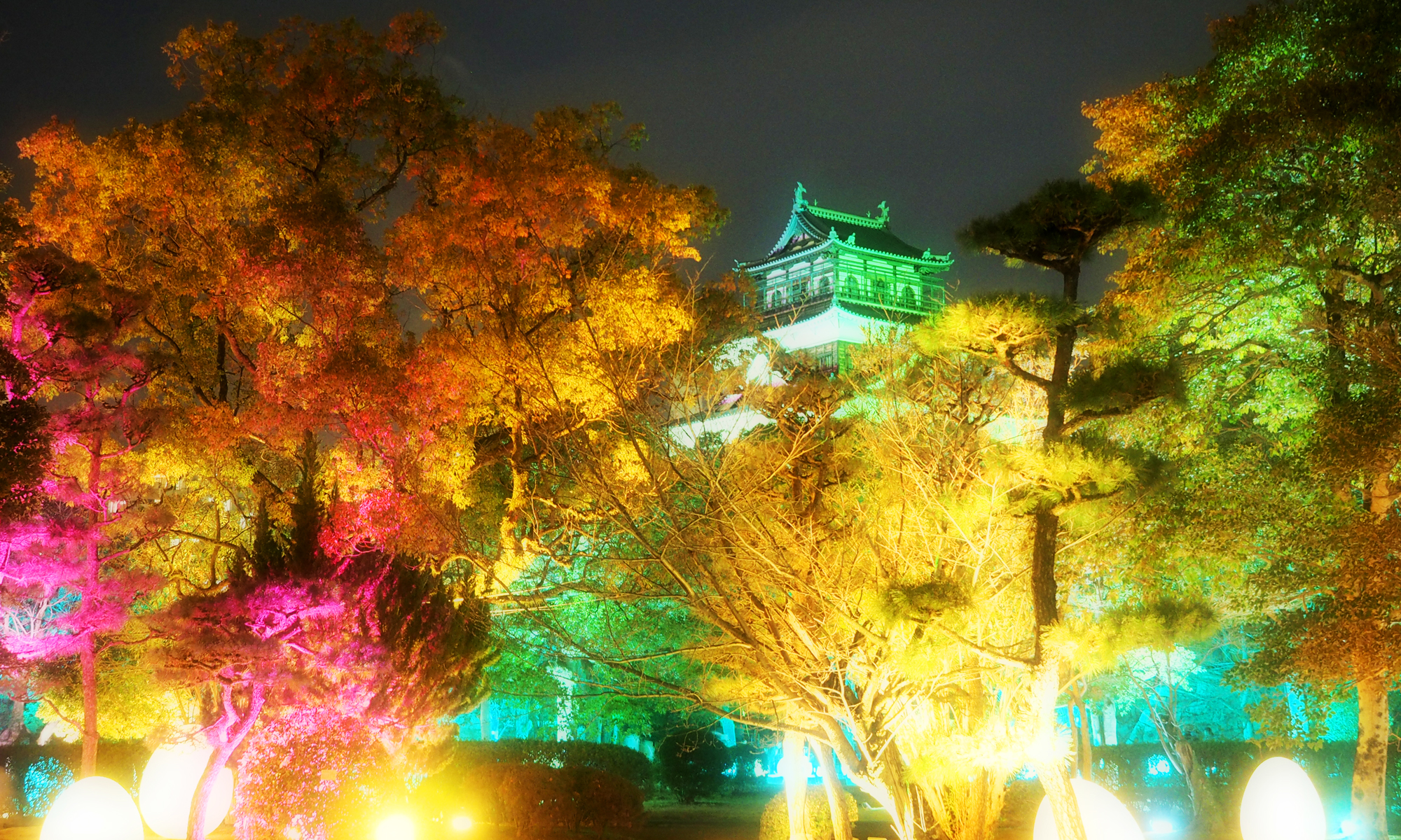 【フォトジェニック】チームラボ広島城光の祭りレポ